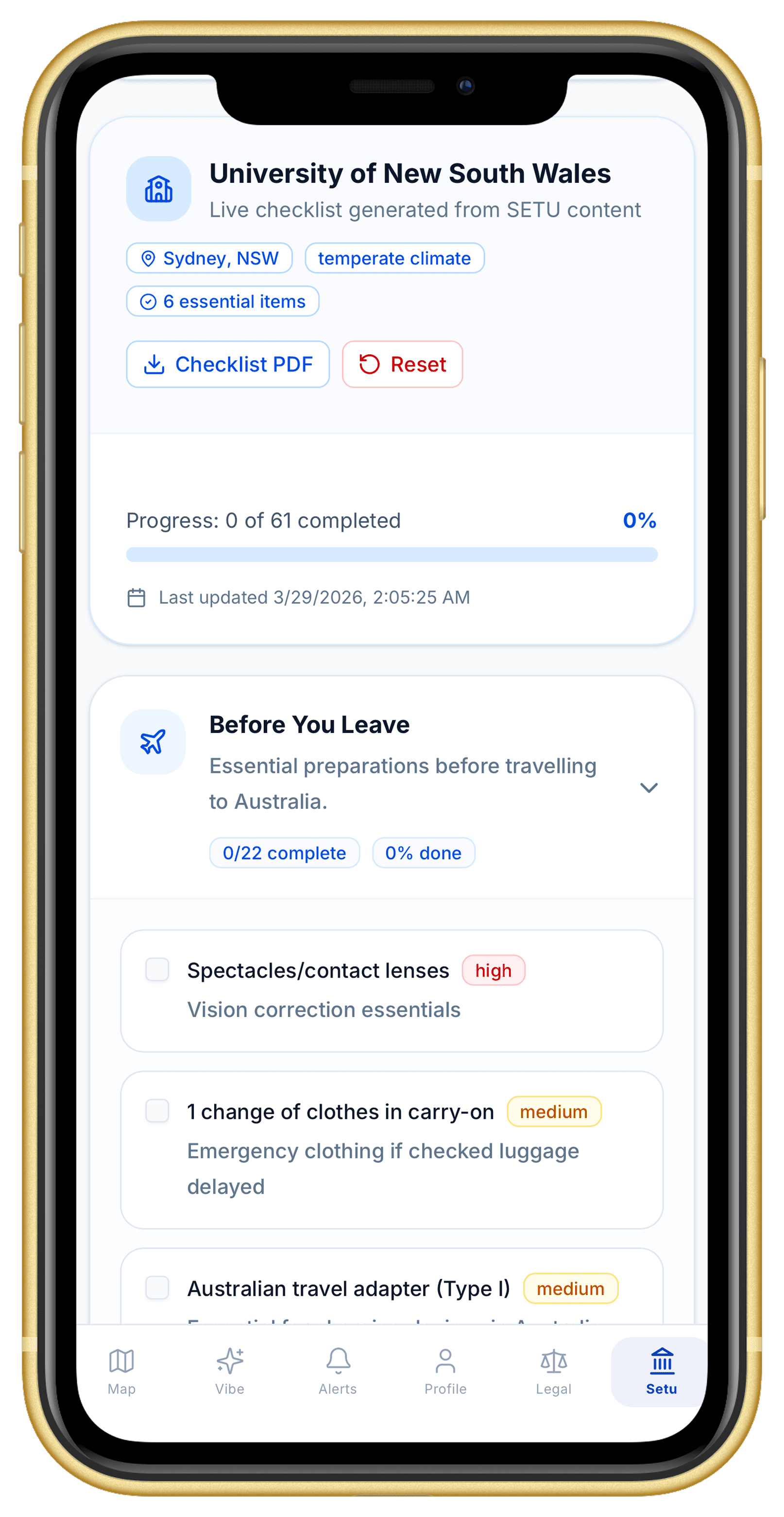 SETU journey phone